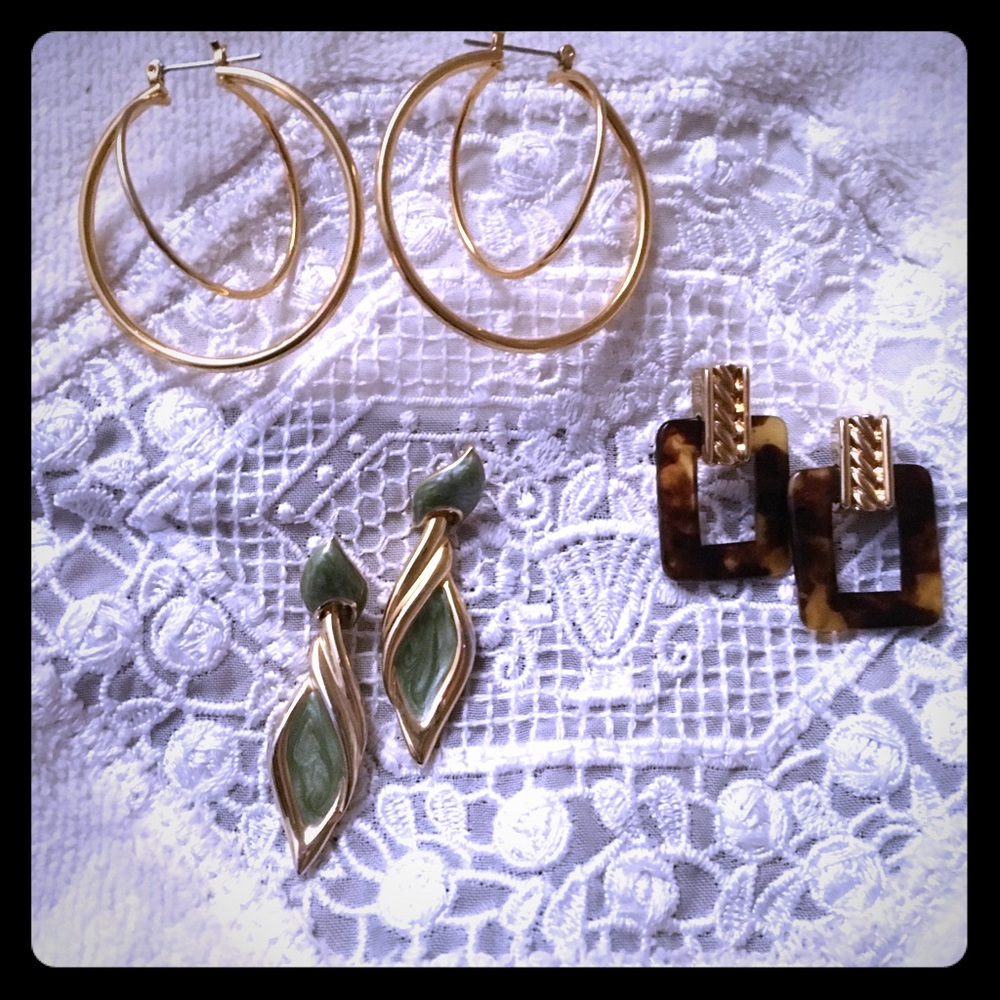 😍THREE PAIRS OF EARRINGS 😍